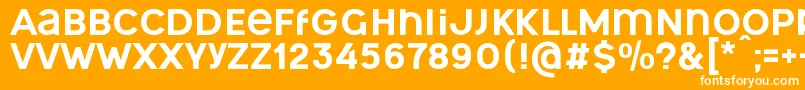OgonekUnicase Font – White Fonts on Orange Background