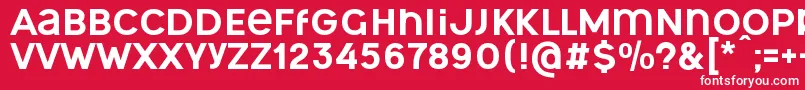 OgonekUnicase Font – White Fonts on Red Background