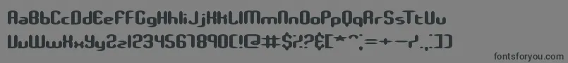 SlenderStubbyBrk Font – Black Fonts on Gray Background