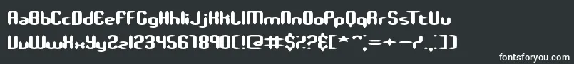 Шрифт SlenderStubbyBrk – белые шрифты