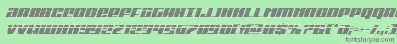 Michigancondlaserital Font – Gray Fonts on Green Background