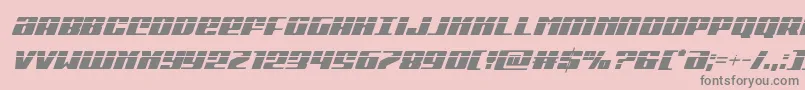 Michigancondlaserital Font – Gray Fonts on Pink Background