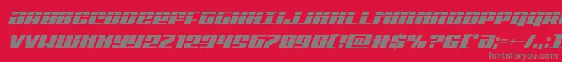 Michigancondlaserital Font – Gray Fonts on Red Background