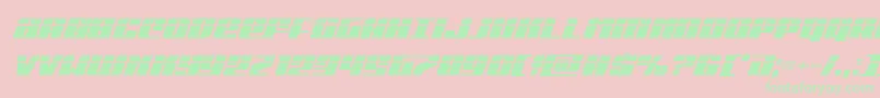 Michigancondlaserital Font – Green Fonts on Pink Background