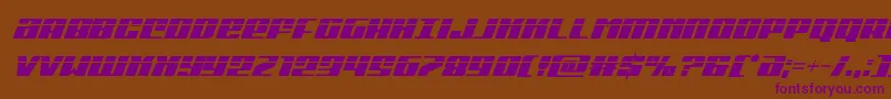 Michigancondlaserital Font – Purple Fonts on Brown Background