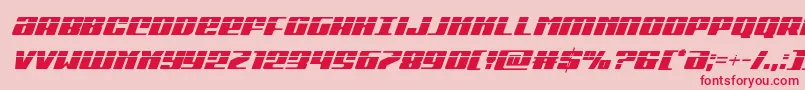 Michigancondlaserital Font – Red Fonts on Pink Background