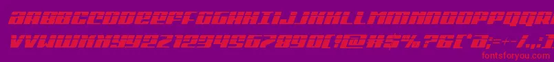 Michigancondlaserital Font – Red Fonts on Purple Background