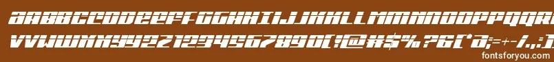 Michigancondlaserital Font – White Fonts on Brown Background