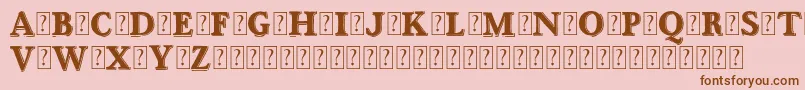 OttanioshadedDemo Font – Brown Fonts on Pink Background