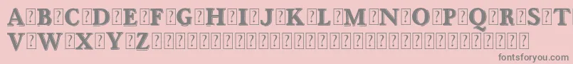 OttanioshadedDemo Font – Gray Fonts on Pink Background