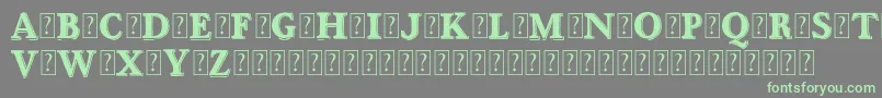 OttanioshadedDemo Font – Green Fonts on Gray Background