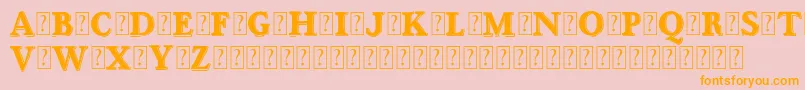 OttanioshadedDemo Font – Orange Fonts on Pink Background