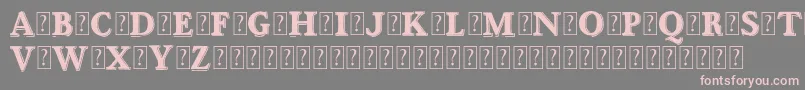 OttanioshadedDemo Font – Pink Fonts on Gray Background