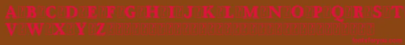 OttanioshadedDemo Font – Red Fonts on Brown Background