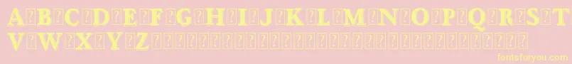 OttanioshadedDemo Font – Yellow Fonts on Pink Background