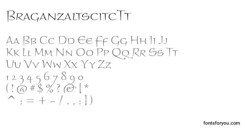 BraganzaltscitcTtフォント–アルファベット、数字、特殊文字