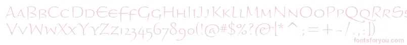 Weitere Informationen zur BraganzaltscitcTt-Schriftart BraganzaltscitcTt-Schriftart – Rosa Schriften auf weißem Hintergrund