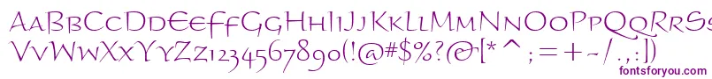 BraganzaltscitcTt Font – Purple Fonts on White Background