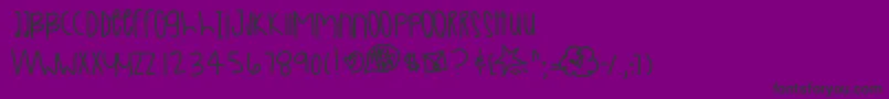 Veggiemars Font – Black Fonts on Purple Background