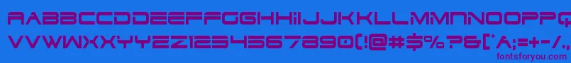More about Dodger3cond Font Dodger3cond Font – Purple Fonts on Blue Background