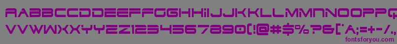 Dodger3cond Font – Purple Fonts on Gray Background