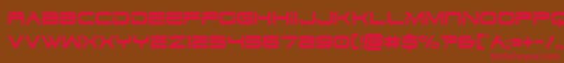 Dodger3cond Font – Red Fonts on Brown Background