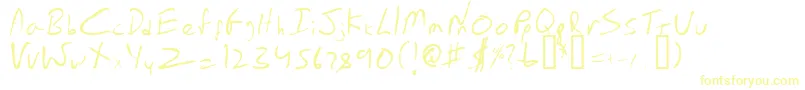 EmperorsScrawl-Schriftart – Gelbe Schriften