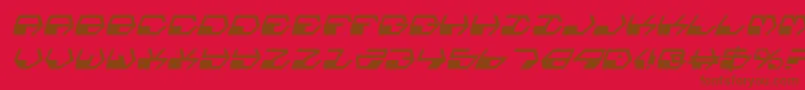 Deraniani Font – Brown Fonts on Red Background