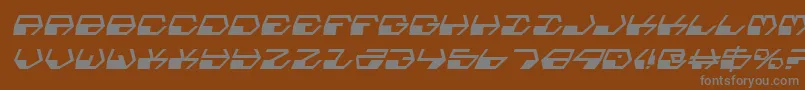 Deraniani-Schriftart – Graue Schriften auf braunem Hintergrund