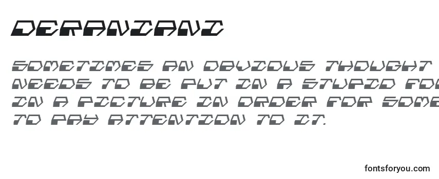 Обзор шрифта Deraniani