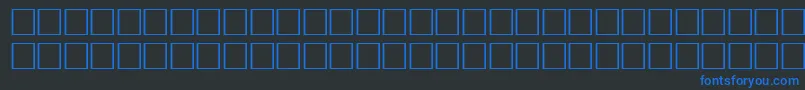 フォントVrfwfi – 黒い背景に青い文字