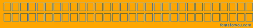 フォントVrfwfi – オレンジの背景に青い文字