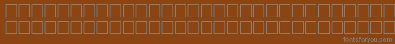 フォントVrfwfi – 茶色の背景に灰色の文字