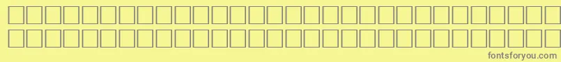 フォントVrfwfi – 黄色の背景に灰色の文字