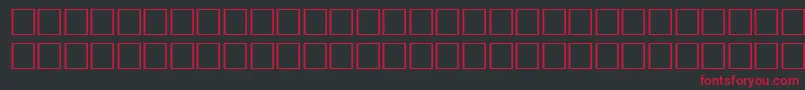 フォントVrfwfi – 黒い背景に赤い文字