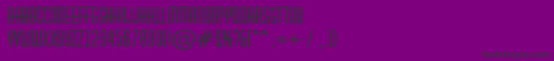 AHuxleyroughBold Font – Black Fonts on Purple Background