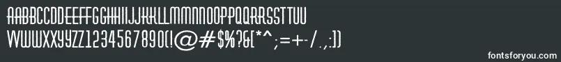 フォントAHuxleyroughBold – 黒い背景に白い文字