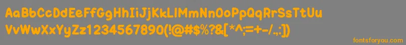 OneTrickPonyOt Font – Orange Fonts on Gray Background