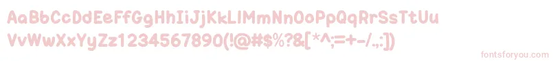 OneTrickPonyOt Font – Pink Fonts on White Background