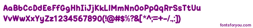 OneTrickPonyOt Font – Purple Fonts on White Background