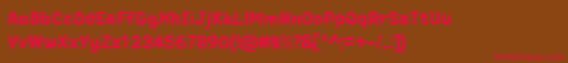 OneTrickPonyOt Font – Red Fonts on Brown Background
