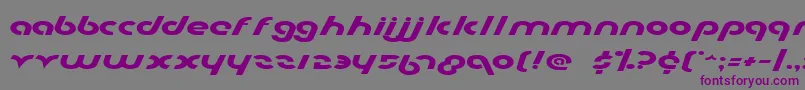 MetroplexExpanded Font – Purple Fonts on Gray Background