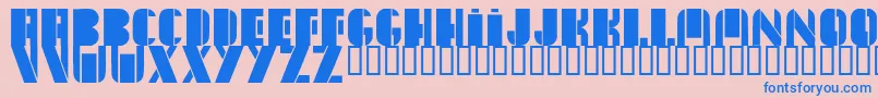 NewYorkSanj Font – Blue Fonts on Pink Background