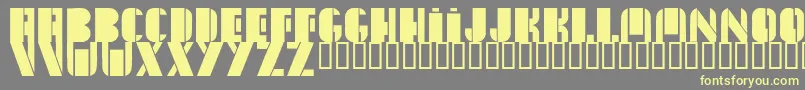 fuente NewYorkSanj – Fuentes Amarillas Sobre Fondo Gris
