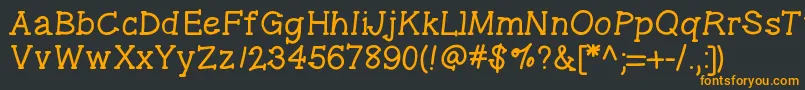 Шрифт Gelpenseriflight – оранжевые шрифты на чёрном фоне