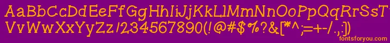 Gelpenseriflight Font – Orange Fonts on Purple Background