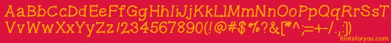 Gelpenseriflight Font – Orange Fonts on Red Background