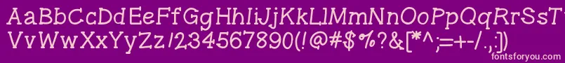 Gelpenseriflight Font – Pink Fonts on Purple Background