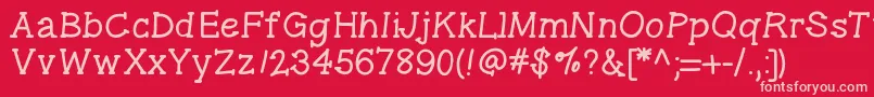 Gelpenseriflight Font – Pink Fonts on Red Background