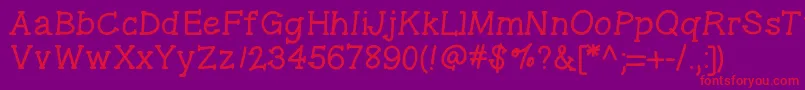 Gelpenseriflight Font – Red Fonts on Purple Background